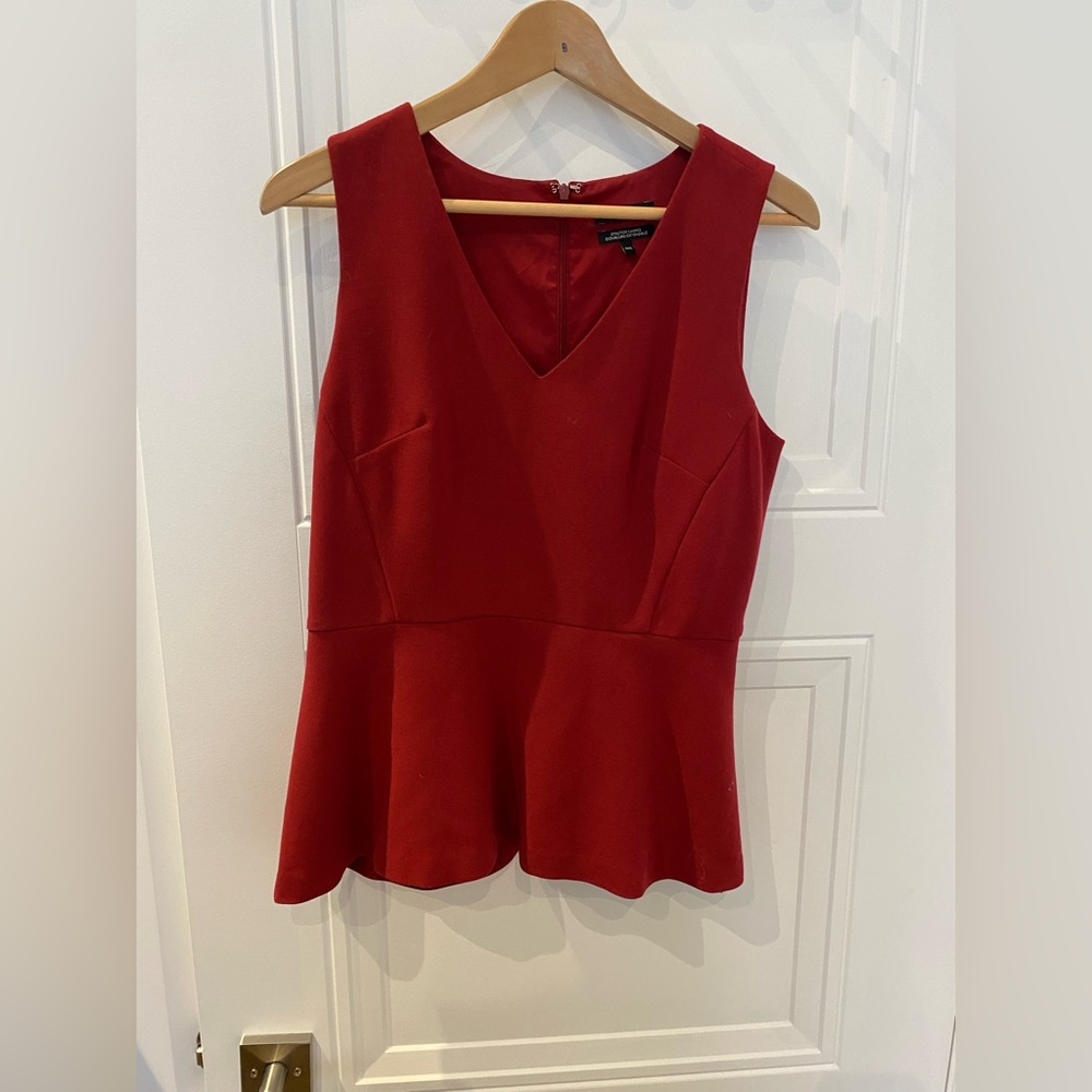 RW and Co medium stretch peplum blouse